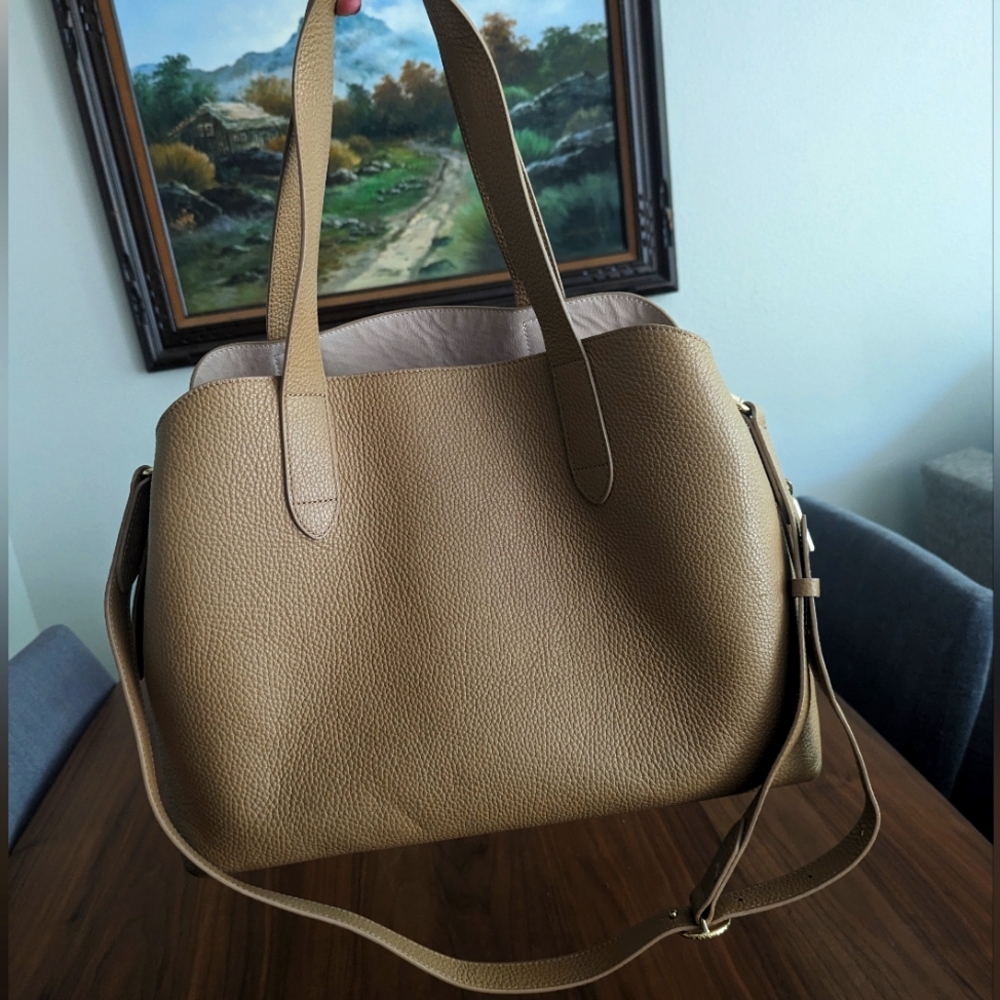 Cuyana | Leather Crossbody Tote